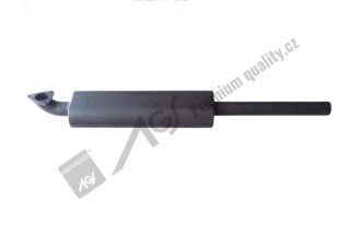 10014040AGS: Exhaust silencer painted 10-014-090 AGS