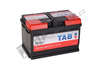 TAB12V75AHM: Akumulátor TAB  Magic 12V 75AH 720A
