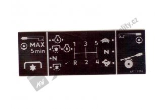 69112002: Štítek schéma řazení Z6911/6945 AGS