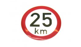 Manufacture´s max speed 25 km