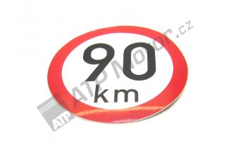 90: Manufacture´s max speed 90 km