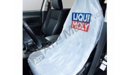 Einweg-Sitzbezug mit Liqui Moly-Logo