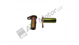 Track lift loader pin