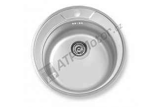 DR51: Dřez kulatý pr.51 s přepadem nerez