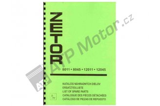 222212147: Katalog náhradních dílů Z 8011-12045 2/77