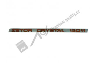 86802002: Nápis ZET CRYSTAL 12011 L AGS