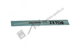 Nápis ZET Proxima Power 115 P AGS