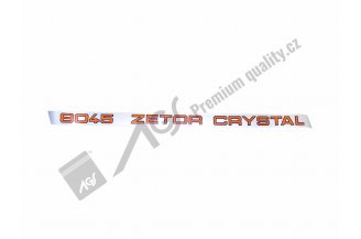 80803001: Nápis ZET CRYSTAL 8045 P AGS