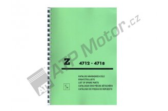 222212086: Katalog náhradních dílů Z 4712-4718