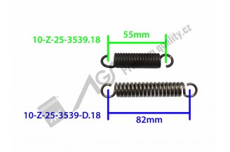 Z253539.18: Pružina brzdové čelisti Z-25 l=69mm AGS