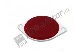 550002: Red reflector 2 bolts d=75,00 mm 97-7384