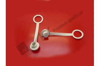 72114818B: Prachovka zásuvky ISO 12,5 bílá AGS