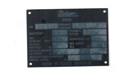 Production plate MADE IN CZECH REPUBLIC