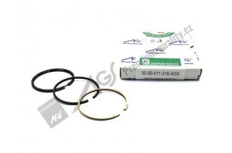 50011216 AGS: Piston ring set compressor new type 65x2,5x2,5x4,0 EXP UŘ III,JRL,FRT AGS