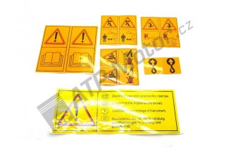 0147125: Set of warning decals front loader