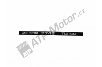 62119303TUR: Side decal ZET 7745 LH TURBO