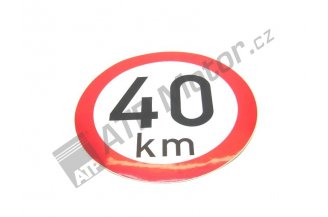 40: Manufacture´s max speed 40 km