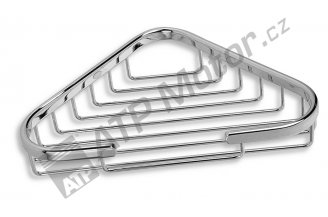 6065,0: Rohová polička malá Metalia Drátěný program chrom