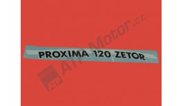 Nápis ZET Proxima 120 P