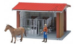 BRUDER 62520 - stáj pro koně s příslušenstvím