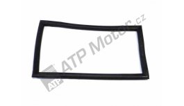 Rubber front glass