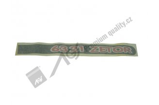 53802001: Nápis 6321 P AGS