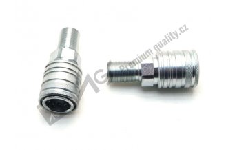Quick coupling socketISO 12,5 M22x1,5 panel AGS